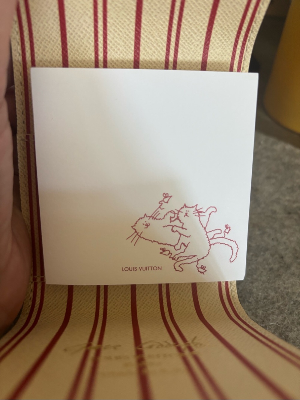 Louis Vuitton Cat Notepad Holder with classic monogramming, BRAND NEW - Picture 5 of 7